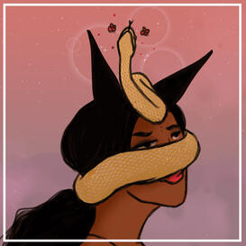 Portrait, flat colour